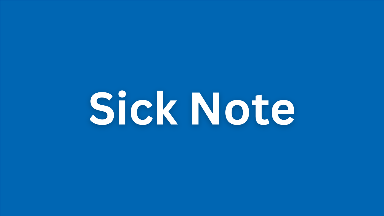 sick note 2